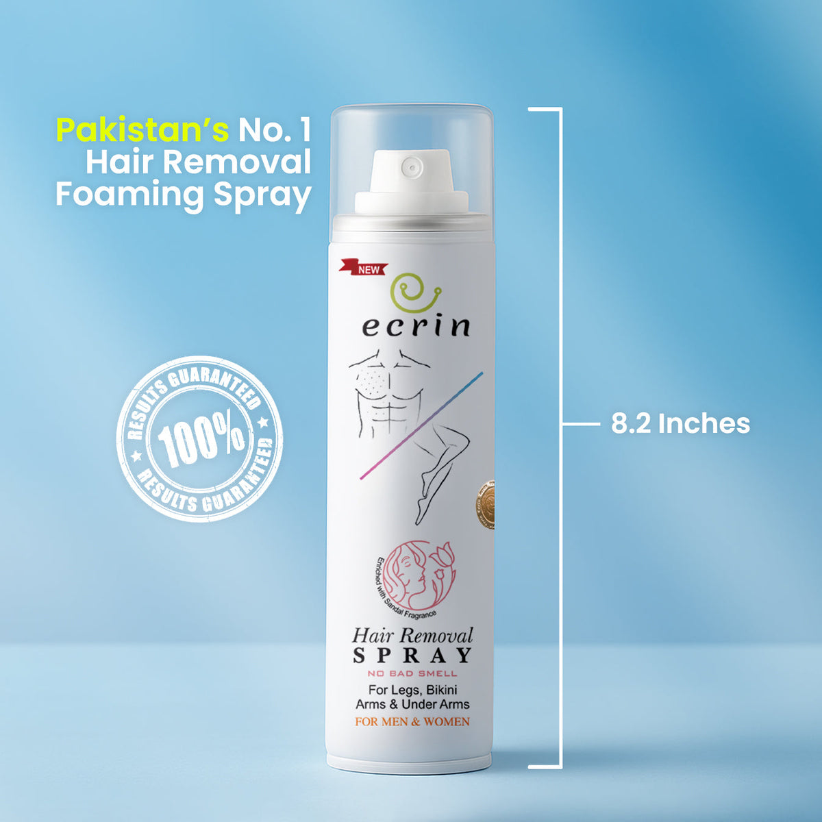 Ecrin Hair Removal Spray for Men & Women